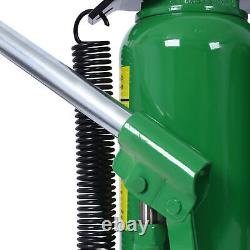 20 Ton Air Hydraulic Bottle Jack 10 to 19 Inch Lift Range Manual Air Pump for