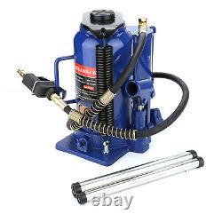 20 Ton Pneumatic Air Hydraulic Bottle Jack with Manual Hand Pump Car Van Truck UK