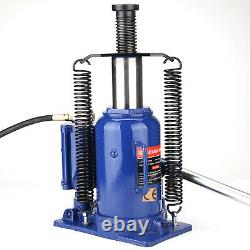 20 Ton Pneumatic Air Hydraulic Bottle Jack with Manual Hand Pump Car Van Truck UK