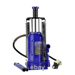 20 Ton Pneumatic Air Hydraulic Bottle Jack with Manual Hand Pump Heavy Duty Auto