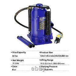 20 Ton Pneumatic Air Hydraulic Bottle Jack with Manual Hand Pump Heavy Duty Auto