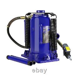 20 Ton Pneumatic Air Hydraulic Bottle Jack with Manual Hand Pump Heavy Duty Auto