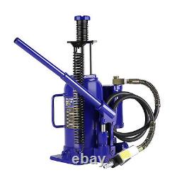 20 Ton Pneumatic Air Hydraulic Bottle Jack with Manual Hand Pump Heavy Duty Auto