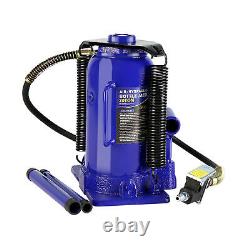 20 Ton Pneumatic Air Hydraulic Bottle Jack with Manual Hand Pump Heavy Duty Auto