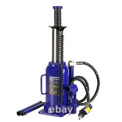 20 Ton Pneumatic Air Hydraulic Bottle Jack with Manual Hand Pump Heavy Duty Auto