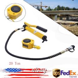 20 Ton Porta Power Hydraulic Jack Air Pump Lift Ram Body Frame Repair Tool Kit