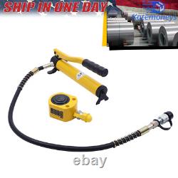 20 Ton Porta Power Hydraulic Jack Air Pump Lift Ram Body Frame Repair Tool Kit