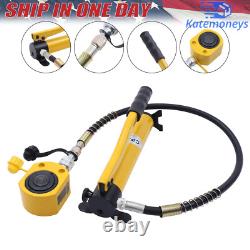 20 Ton Porta Power Hydraulic Jack Air Pump Lift Ram Body Frame Repair Tool Kit