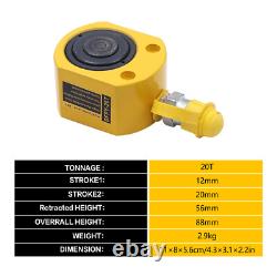 20 Ton Porta Power Hydraulic Jack Air Pump Lift Ram Body Frame Repair Tool Kit