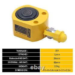 20 Ton Porta Power Hydraulic Jack Air Pump Lift Ram Body Frame Repair Tool Kit