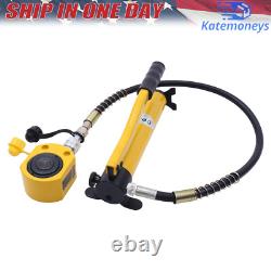 20 Ton Porta Power Hydraulic Jack Air Pump Lift Ram Body Frame Repair Tool Kit