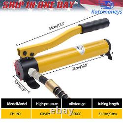 20 Ton Porta Power Hydraulic Jack Air Pump Lift Ram Body Frame Repair Tool Kit