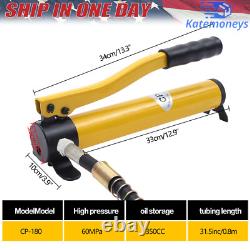 20 Ton Porta Power Hydraulic Jack Air Pump Lift Ram Body Frame Repair Tool Kit