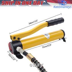 20 Ton Porta Power Hydraulic Jack Air Pump Lift Ram Body Frame Repair Tool Kit