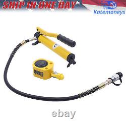 20 Ton Porta Power Hydraulic Jack Air Pump Lift Ram Body Frame Repair Tool Kit