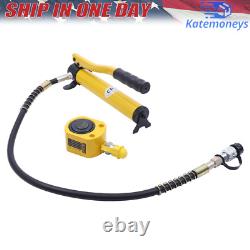 20 Ton Porta Power Hydraulic Jack Air Pump Lift Ram Body Frame Repair Tool Kit