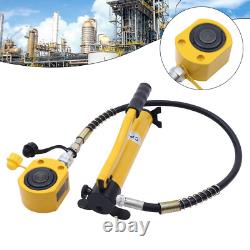 20 Ton Porta Power Hydraulic Jack Air Pump Lift Ram Body Frame Repair Tool Kit