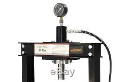 20 Ton Shop Press with Air Pump Pressure Gauge H-Frame Hydraulic Equipment 41