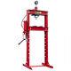 20 Ton Shop Press With Air Pump Pressure Gauge H-frame Hydraulic Equipment Red