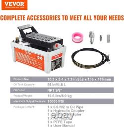 2510A Air Hydraulic Pump 10,000 PSI Quick Power Air Hydraulic Foot Pump 1/2 Gal