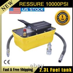 2.3L 10,000PSI Air Hydraulic Foot Pedal Pump Auto Body Frame Machines Pneumatic