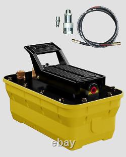 2.3L Air Hydraulic Pump 10000PSI Auto Body Shop Foot Pedal Pump Hydraulic Puller