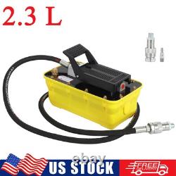 2.3L Air Hydraulic Pump Foot Operated Pump 10,000PSI 140in³ 6.6FT Auto Body Shop