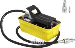 2.3L Air Hydraulic Pump Foot Operated Pump 10,000PSI 140in³ 6.6FT Auto Body Shop