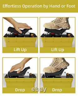 2.3L Air Powered Hydraulic 10000 PSI Foot Pedal Pump Machine For Auto Body Frame