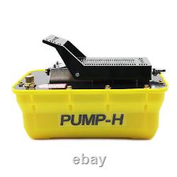 2.3L Girder correction pneumatic hydraulic foot pump Air-driven pump with3m pipe
