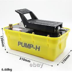 2.3L Girder correction pneumatic hydraulic foot pump Air-driven pump with3m pipe