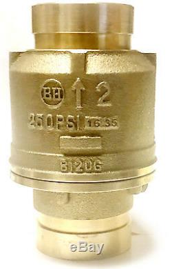 2 Grooved Check Valve 250 PSI Spring Loaded Fire Protection Pumps UL/FM