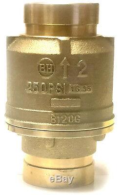 2 Grooved Check Valve 250 PSI Spring Loaded Fire Protection Pumps UL/FM