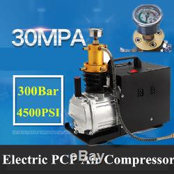 300BAR 30MPA 4500PSI High Pressure Air Compressor PCP Airgun Scuba Air Pump 220V