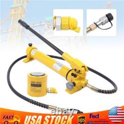 30 Ton Hydraulic Jack Air Pump Lift Portable Power Ram Repair Tool+Hand Pump