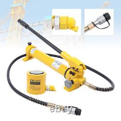 30 Ton Hydraulic Jack Air Pump Lift Portable Power Ram Repair Tool+Hand Pump