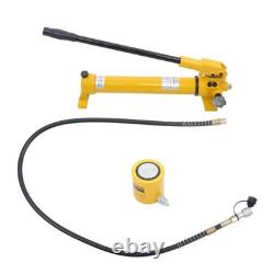 30 Ton Hydraulic Jack Air Pump Lift Portable Power Ram Repair Tool+Hand Pump