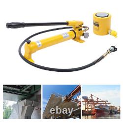 30 Ton Hydraulic Jack Air Pump Lift Portable Power Ram Repair Tool+Hand Pump