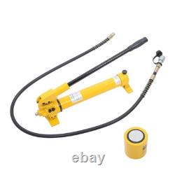 30 Ton Hydraulic Jack Air Pump Lift Portable Power Ram Repair Tool+Hand Pump