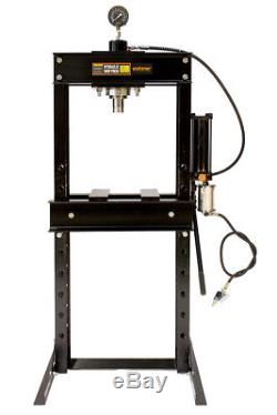 30 Ton Shop Press with Air Pump Pressure Gauge H-Frame Hydraulic Equipment 38