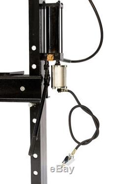 30 Ton Shop Press with Air Pump Pressure Gauge H-Frame Hydraulic Equipment 38