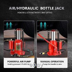 32 Ton Torin Pneumatic Air Hydraulic Bottle Jack with Manual Hand Pump