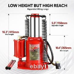32 Ton Torin Pneumatic Air Hydraulic Bottle Jack with Manual Hand Pump