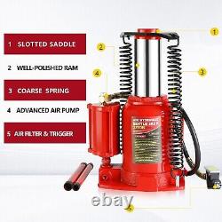 32 Ton Torin Pneumatic Air Hydraulic Bottle Jack with Manual Hand Pump