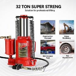 32 Ton Torin Pneumatic Air Hydraulic Bottle Jack with Manual Hand Pump