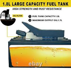 3.0L Air Hydraulic Pump 10,000PSI Auto Shop Foot Pedal High Pressure Pump Black
