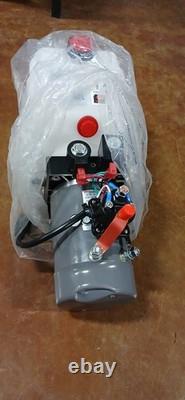 3 Quart Double Acting 12V Hydraulic Pump for Dump Trailers (DC33)-Discounted
