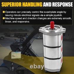 3-Section Hydraulic Gear Pump For AGT Skid Steer Loaders Gear Pump PGP510888G3LP