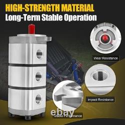 3-Section Hydraulic Gear Pump For AGT Skid Steer Loaders Gear Pump PGP510888G3LP