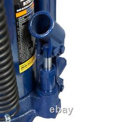 40,000 lb Capacity Pneumatic Air Hydraulic Bottle Jack with Manual Hand Pump